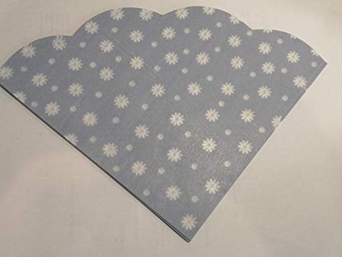 Japan-Serviette, 15 Stück, Blümchenmotiv, zartes hellblau, Taufe