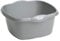 Square Washing Up Bowl Plastic, Kitchen Basin Sink Mixing Cutlery Tidy Bowl (Silver)