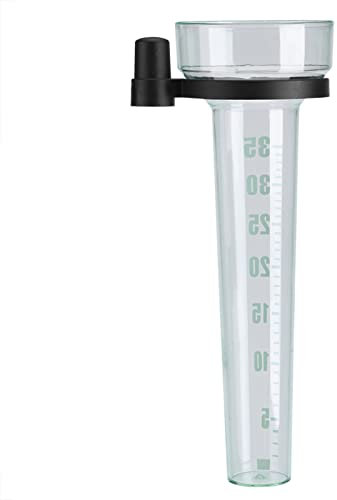 Taidda Regenmesser, Regenmessrohr robustes Kunststoff-Regenmessrohr Genaue Messung für den Garten im Freien 35 mm Kapazität zum Sammeln von Regenwasser für den Garten im Freien
