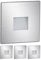 ledscom.de 4 Stück LED Treppenlicht/Wandeinbauleuchte FOW für innen und außen, Downlight, eckig, edelstahl, 85 x 85mm, kaltweiß