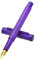 Purple Forest Fountain Pen Bent Nib Calligraphy Fude Pen, Classic Design with Converter and Metal Gift Box Set by Hongdian
