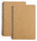 XNJIHWA 2 Stück A5 Spirale Notizblock Kraftpapie Cover Notizbuch Liniert Skizzenblock Notizbuch Tagebuch Skizzenblock für Memos Malen und Graffiti 60 Blatt,Braun