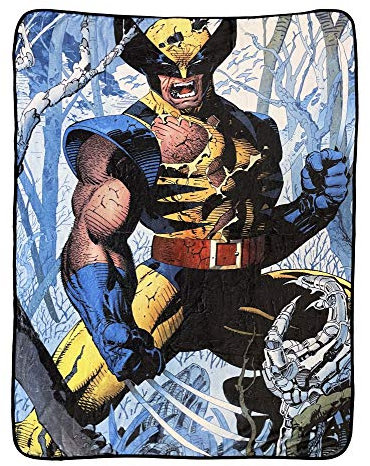 Marvel Wolverine Cover Jim Lee Officially Licensed Fleece Throw Blanket