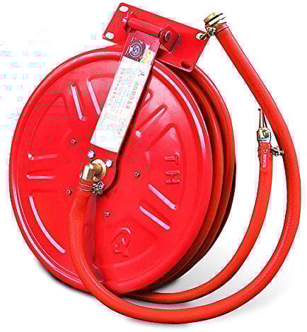Feuerwehr Schlauchtrommel, Brandschutzausrüstung, Hydrantenbox Selbsthilfe Schlauch 25M