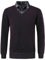 Yukirtiq Uomo Maglione Colletto di Camicia Pullover Maniche Lunghe Maglia Chenille Maglioncino Scollo a V Autunno Inverno 2 in 1 Maglione da Ufficio, Viola, M