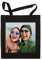 ORWO – schwarzer Foto-Stoffbeutel | 100% Baumwolle | 32 x 42 cm | Square-Druck | Schulterhenkel | Stoffbeutel bedruckt mit Logo