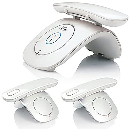 ROUOHUD Telefono di casa Cordless con Blocco delle chiamate fastidiose al 100% e segreteria telefonica, Telefono Cordless (espandibile Fino a 3 ricevitori)(Color:C4)