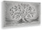Giallobus - Quadro - 03 - Capezzale Moderno - Sacra Famiglia e Albero della Vita - Black&Gray - Tela Canvas Telaio Standard - 70x35 - Pronto da Appendere - Quadri Moderni per la casa