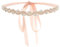 IYOU Strass Rosa Sposa Cintura Perla Brillante Cristallo Fascia Cintura Chic Fatto a Mano Sposa Nozze Cinture per Abiti per Donne e Ragazze