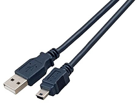 EFB USB2.0 Anschlusskabel Stecker Typ-A auf Mini-Stecker Typ-B, Classic, 3,0 m schwarz