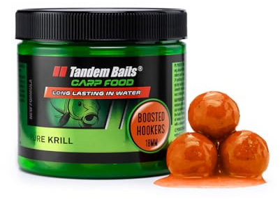 Tandem Baits Karpfen Futter Angelfutter Hakenköder Carp Food Boosted Hookers 18 mm 300 g Reiner Krill