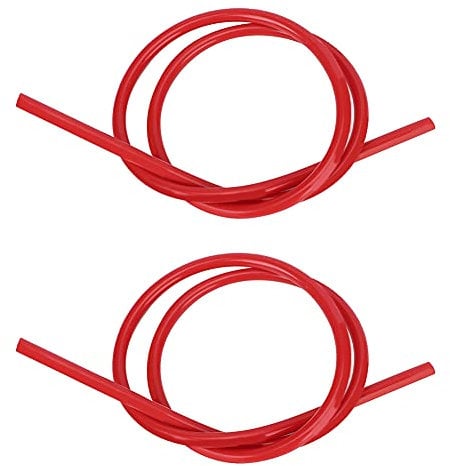 Filo Di Accensione Al Carburo Di Silicio, 2 Pezzi 8 Mm Filo Di Accensione in Carburo Di Silicio Con Nucleo per Candela Cavi Di Accensione Lunghi 1 M(Rosso)