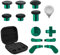 TOMSIN 13-in-1 Xbox Elite Serie 2 Controller-Zubehör, Ersatz-Set, 6 Metall-Thumbsticks, 2 D-Pads, 4 Paddel und 1 Einsteller für Xbox Elite Controller Serie 2 Core Zubehörteile (grün)