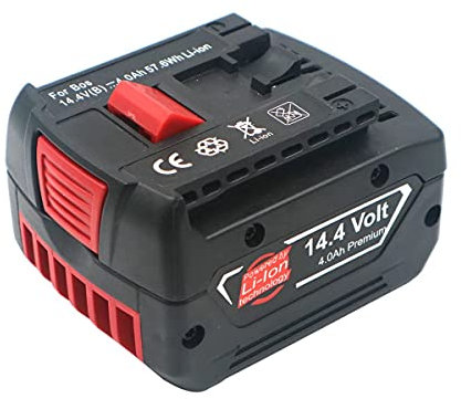 H-ANT 14.4V 5000mAH Replacement Battery-Compatible for Bosch 14.4V 2607336608 2607336 740 BAT607 BAT607G BAT614 BAT614G Lithium battery