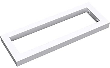 doporro 1 Équerre de Fixation Plan de Toilette Étagère Tablette Murale | Blanc, 40x2,5x15cm, Acier Inoxydable, Installation Murale, Porte-Serviette, WH01