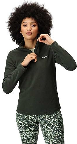 Regatta Women's Sweethart Lightweight Half-Zip Fleece Jacket Pile Bambina, DrkestSpruce, 24 Donna