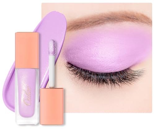 Oulac Ombretto Liquido Opaco Viola - Duo Ombretto Liquido Base & Rossetto Liquido | Trucco Occhi Liscio e Miscelabile, Resistente alle Pieghe, Vegan, Cruelty-Free-SA06.