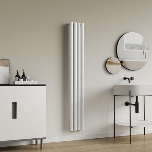 [neu.haus] Radiateur à Panneaux Double Radiateur Design Radiateur Plat Chauffage Central pour Salon Chambre Salle de Bain 812 W Acier 160 x 24 cm Blanc