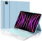 Tastiera per iPad Pro 12.9 con Touchpad, Cover con Tastiera per iPad pro 12.9, Custodia Tastiera QWERTY Retroilluminata Bluetooth Magnetica per ipad pro 12.9 pollici 6/5/4/3 Generazione, Azzurro