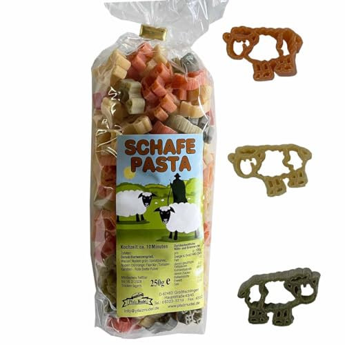 Bunte Schäfchen-Nudeln 250 g // * Oster * Geschenk // 100% Hartweizengrieß Oster-Nudeln