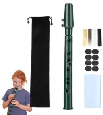 Pocket Saxophon Kit,tragbares Saxophon,mit Mundstück, Rohrblättern, Tragetasche, Grifftabelle,Tragetasche Holzblasinstrument für Anfänger & Amateure