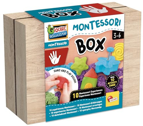 Kit Montessori tactile avec sable cinétique et moules - LISCIANI -