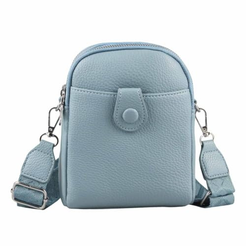 ITALYSHOP24 OBC Damen Tasche Crossbody Umhängetasche Bodybag Schultertasche Minibag Handytasche Crossover Kunstleder Handtasche Gürteltasche Abendtasche