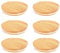 rflaueo 6pcs Gu Pot Lids Wooden Lid Compatible with Silicone Sealing Ring Reusable Airtight Glass Storage Can Lids for Gu Pot(U154-6)