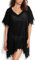 Swimsuit Cover Ups for Women,Beach Dress Bikini Cover Ups for Women Chiffon Swimwear Bikini Swimsuit Beach Cover Ups (Black)