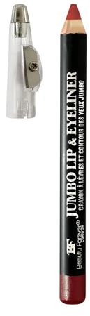 Beauty Forever Jumbo Lip Liner & Eyeliner Pencil with Sharpener, Long lasting Creamy Formula, 3gms (257 Love Rose)