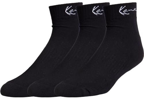 Karl Kani Signature Socks Socken 3er Pack (DE/NL/SE/PL, Numerisch, 39, 42, Regular, Regular, black)