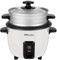EMtronics EMRCDSTWH1-8 Rice Cooker 1.8 Litre with Automatic Cooking, Steamer Tray and Warmer Function with Removable Non-Stick Bowl, Measuring Cup and Spatula 700W - White