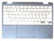 RTDPART Poggiapolsi per Laptop per Lenovo IdeaPad Flex 3 Chromebook-11IJL6 82N3 Senza touchpad Maiuscolo Grigio Nuovo