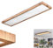 HOFSTEIN LED Deckenleuchte Salmi, Deckenpanel aus Metall/Kunststoff/MDF in Schwarz/Holzoptik/Weiß, flache Leuchte im modernen skandinavischen Design, Höhe 6,5 cm, 36 Watt, 2500 Lumen, 3000 Kelvin