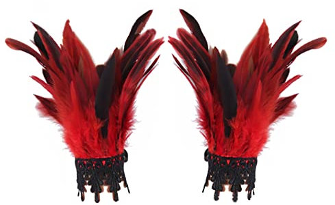 Maxtonser Bracelet de cheville en plumes - Accessoires pour cheveux