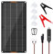 Solar-Batterie-Ladegerät 10W 12V Solar-Panel Auto-Batterie-Wartungsgerät Portable Waterproof Power Solar Trickle Charger für Auto Boot Automotive RV mit Zigarettenanzünder-Stecker & Alligator-Clip