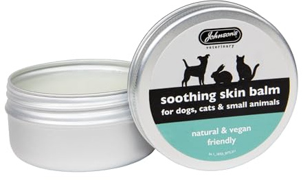 Johnson's Soothing Skin Balm, 45g - Natural Sulfur Ointment & Cat Itchy Skin Treatment, Dog Moisturiser for Dry Skin & Itchy Dog Skin Relief