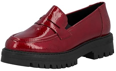 Rieker Damen 47550 Loafer, Rot, 42 EU