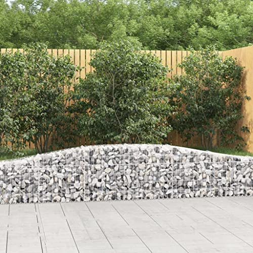 jiangboyue-153402 Gabion avec arc haut en fer galvanisé 400 x 30 x 40/60 cm