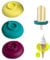 OHREN 3 piezas porta helados antigoteo reutilizables para niños, moldes para helado y polo, envase ideal para bebe y fiestas de verano (Multicolor)