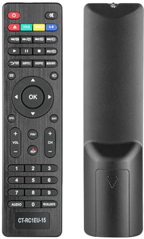 Telecomando CT-RC1EU-15 CTRC1EU15 Compatibile con Toshiba/KENNEX TV 24E1533DG 32E1653DG 42F1633DG RC-MT01 SSDV-3211Y TVC-MSDV3211Y-T2 Sostituzione Controllore