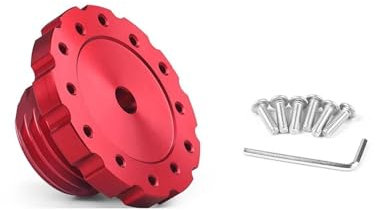 Lenkradnaben,Lenkradnaben Adapter Aluminium-Lenkradadapter 75 Mm, Sim-Racing-Gaming-Lenkrad, Passend Für Thrustmaster T300, T500, TS-PC, TS-XW(Red)