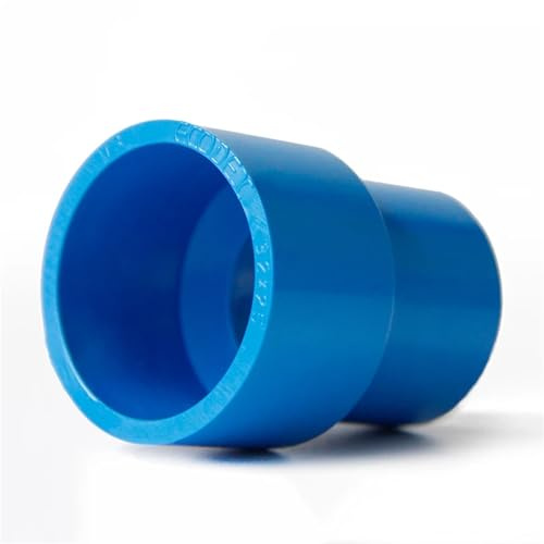 MEXEWORD Connettore di riduzione Dritto in PVC Blu da 20/25/32/40/50/63/75/90 mm, Raccordo for Tubo Adattatore for Acquario, irrigazione da Giardino(50-25mm)