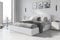 Interbeds Polsterbett Bett Doppelbett mit Stauraum mit Lattenrost Bettkasten Boxspringbett hydrophob gepolsterter Bettrahmen (weiß, 160x200)
