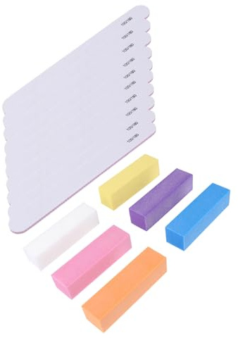 OFFIGAM 1satz Doppelseitigen Nagelfeilen Und Waschbarem Schwamm Zur Maniküre Für Naturnägel Gelnägel Und Nagelpflege-tools Ohne Logo