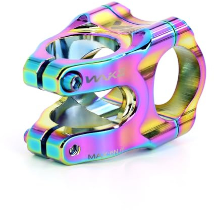 CYSKY Attacco Manubrio MTB 31,8 35mm 0 Gradi Attacco Manubrio Corto 1 1/4 Pollice per Bici da Corsa, Gravel, MTB, Downhill, BMX (Colorato)