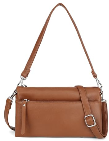 Gladdon Kleine Damen Umhängetasche, Schultertasche mit abnehmbarem Riemen und mehreren Fächern
