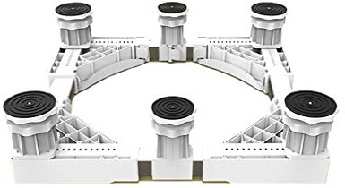 AYCDL Tumble Dryer Stand Heavy Duty Washing Machines Base Tray 52-67cm Adjustable Universal Appliance Rollers Holder Bracket Dishwashers Stand Pedestal Anti-Vibration 4/6/8/16,6 feet