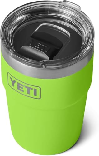 YETI Rambler - Tazza impilabile da 473 ml con coperchio Magslider rimovibile, tazza da caffè in acciaio inossidabile isolante sottovuoto, colore Venom