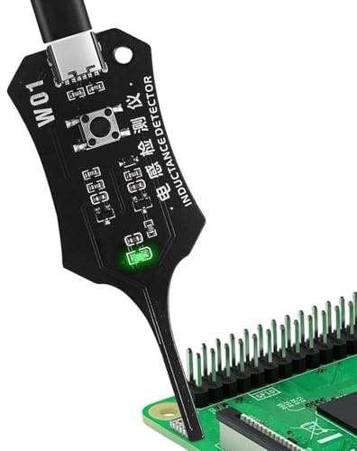 FOUTP w01 Tester Induttanza Professionale Rilevatore Bobine PCB Alta Sensibilità Strumento Diagnosi Guasti Elettronici Rapida Misuratore Induzione Elettromagnetica per Riparazione Smartphone